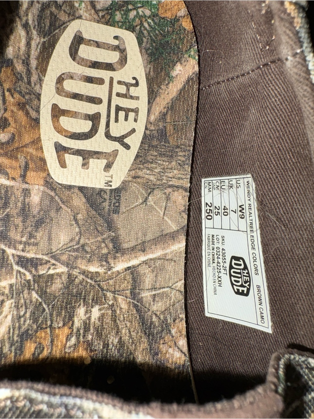 Hey Dude Tan Camouflage Slip-On Loafers - Picture 5 of 8